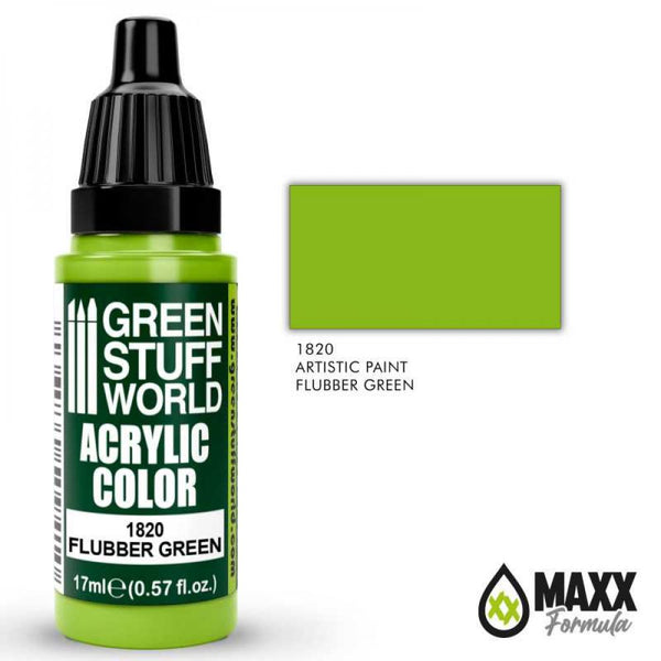 Peinture acrylique FLUBBER GREEN