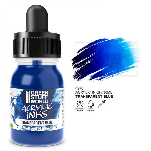 Encre Acrylique Transparente - Bleu