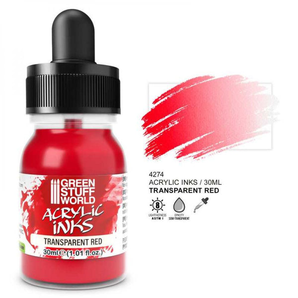 Encre Acrylique Transparente - Rouge
