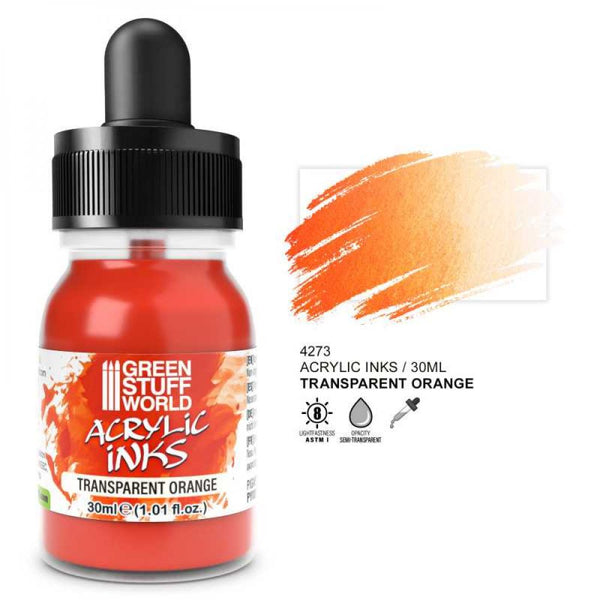 Encre Acrylique Transparente - Orange