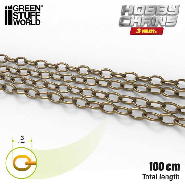 Chaine de Modelisme 3 mm - 1 mètre complète